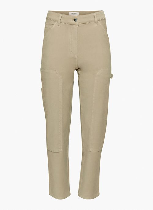 BRENNAN PANT - High-waisted cotton utility pants