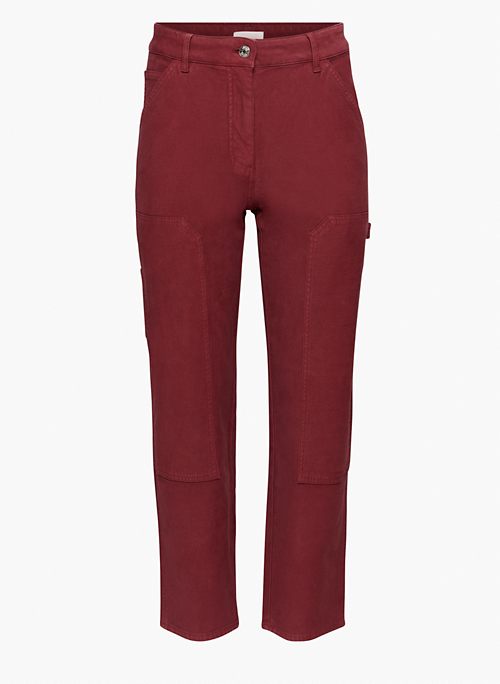 Berry Red Pants - Satin Trouser Pants - Pleated Wide-Leg Pants - Lulus