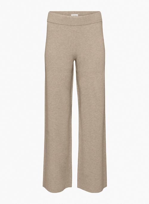 SOUVENIR PANT - High-waisted wide-leg knit pants