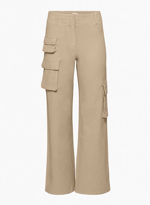 PICTURE CARGO PANT - High-waisted sateen cargo pants