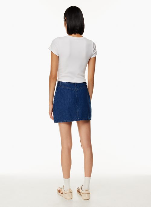 SHANIA SKIRT - A-line denim mini skirt