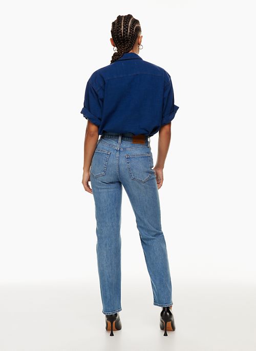 THE ARLO HIGH RISE STRAIGHT 28L - High-waisted straight jeans