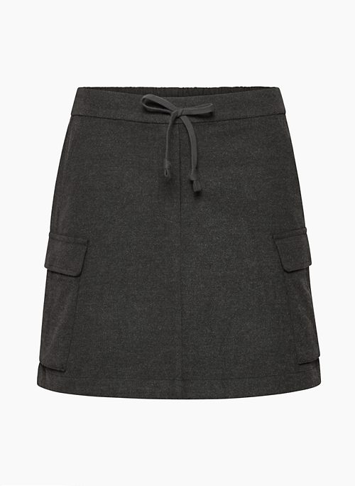 CAPE CARGO SKIRT - Flannel twill cargo mini skirt