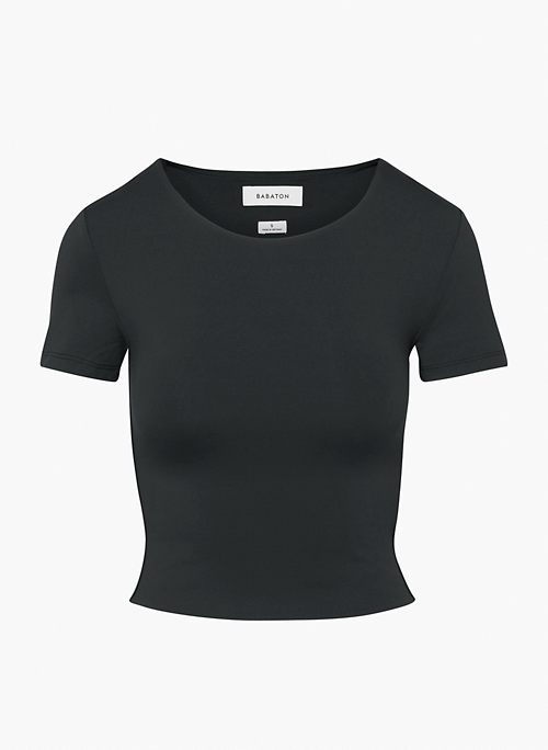 CONTOUR CREW T-SHIRT - Body-hugging crewneck t-shirt