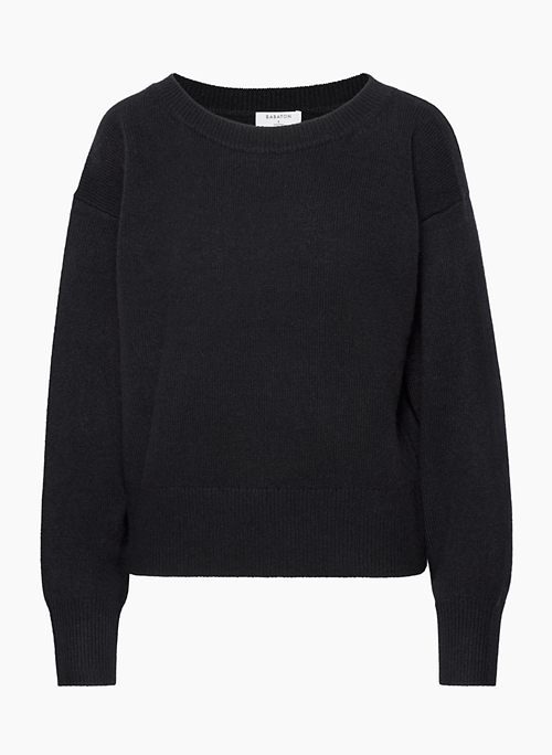 LUXE CASHMERE SESSION SWEATER - Cashmere boatneck sweater