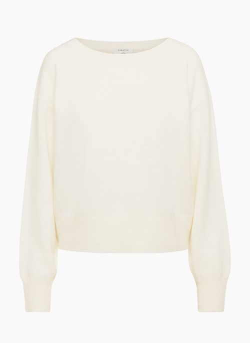 LUXE CASHMERE SESSION SWEATER - Cashmere boatneck sweater