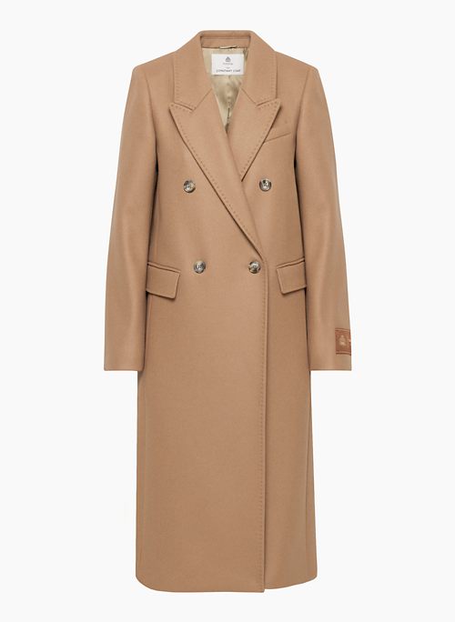 THE CONSTANT™ COAT - Double-breasted melton wool-cashmere coat