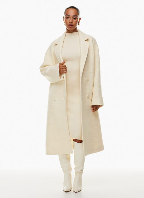 Cheap Women Elegant Long Wool Coat With Belt Solid Color Long