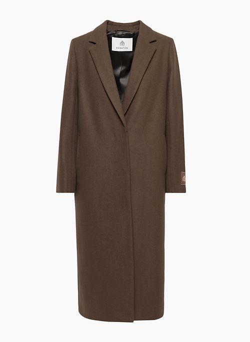 ESTATE COAT - Single-breasted Italian melton wool coat