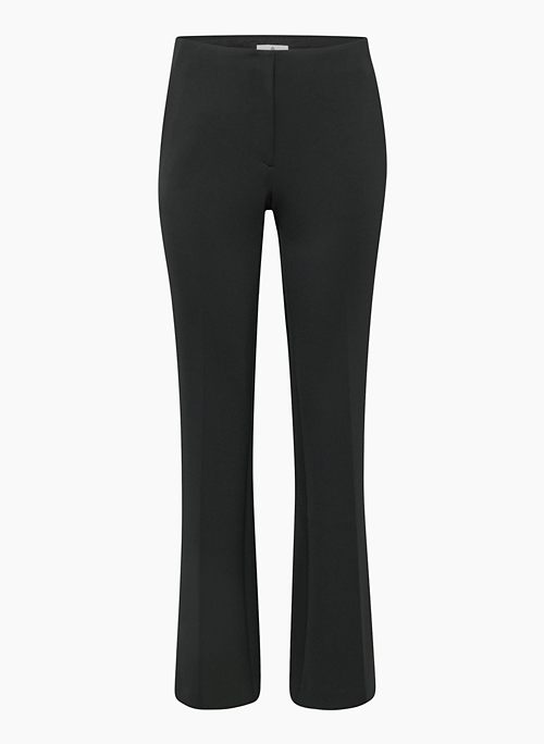 GALINA PANT - Mid-rise flared pants made with stretch scuba jersey