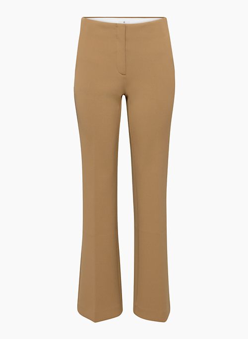 GALINA PANT - Mid-rise flared pants made with stretch scuba jersey