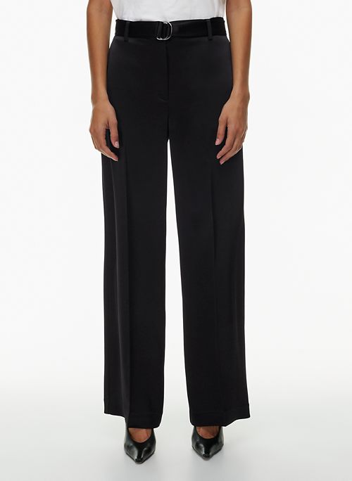 Satin wideleg pants - Women