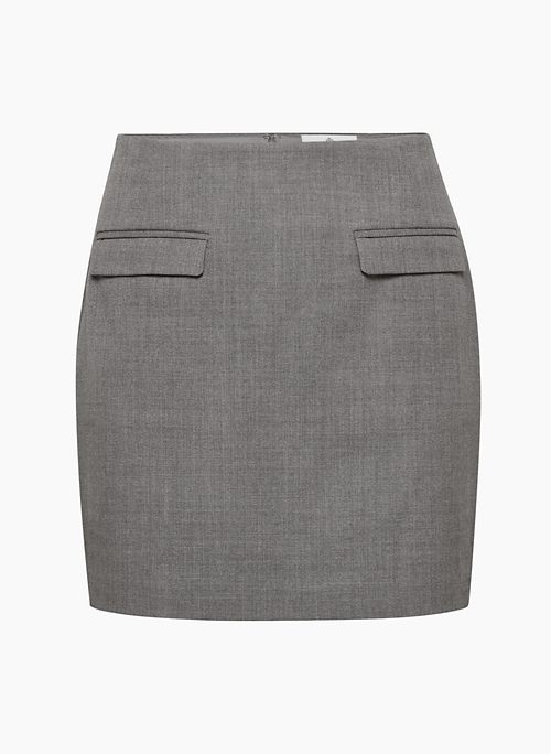 SOCIAL SKIRT - Mini wool pencil skirt