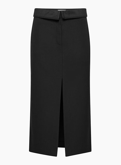 SITUATION SKIRT - Maxi pencil skirt with fold-over waistband