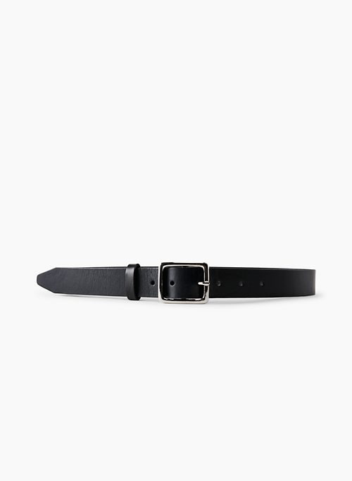 RECTANGLE LEATHER BELT - Classic leather belt