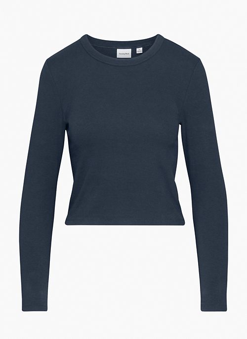 BESTHUG™ LITTLE RIBBED LONGSLEEVE - Fine-ribbed crewneck longsleeve