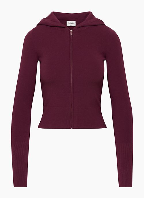 TUTOR ZIP HOODIE - Soft-knit hooded sweater
