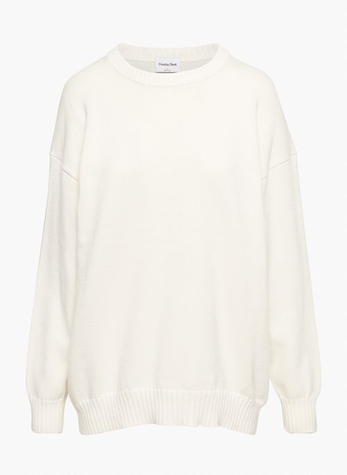 PEGGY SWEATER - Organic cotton and cashmere crewneck sweater