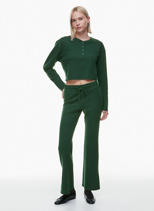 Buy Women Green & Off-White Top & Flared Pants Coord Set - Global Republic
