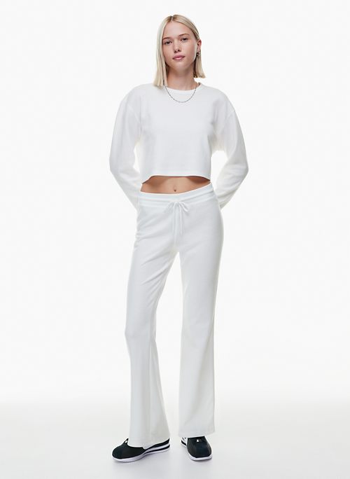 Womens Flare Pants White Pleated Button Front High Waisted Leg Pants Casual  Flair Leggings : : Clothing, Shoes & Accessories