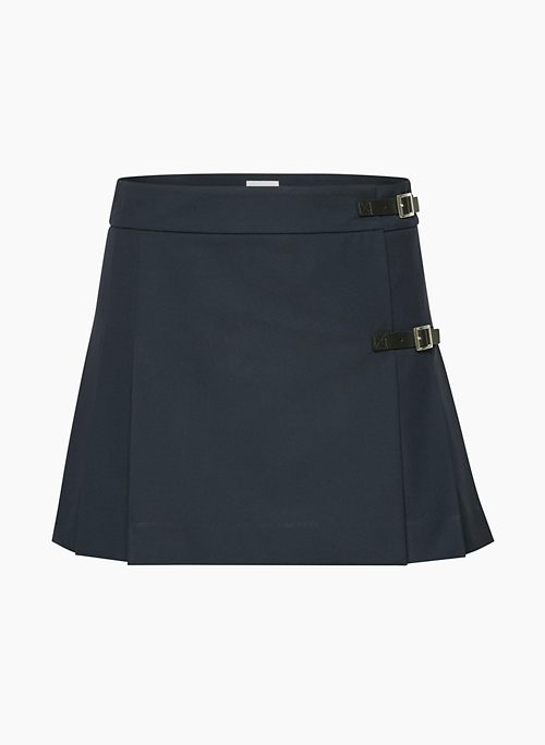 JOSETTE PLEATED SKIRT - Mid-rise pleated micro skirt made with recycled materials