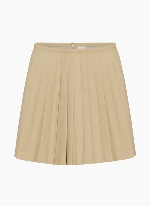 EPIPHANY PLEATED SKIRT - Pleated stretch-twill high-waisted micro skirt