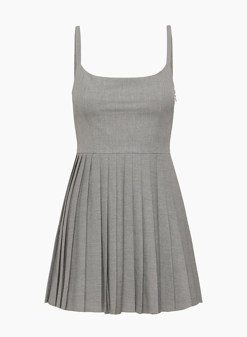 TRIX DRESS - Bustier mini dress with pleated skirt