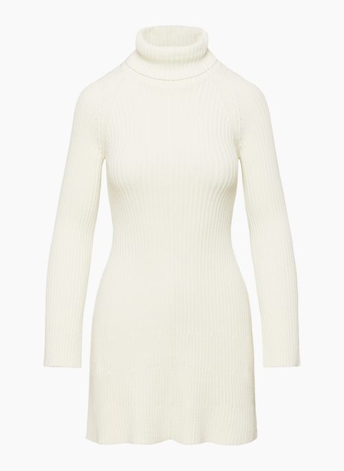 RHAPSODY DRESS - Organic cotton and cashmere turtleneck dress
