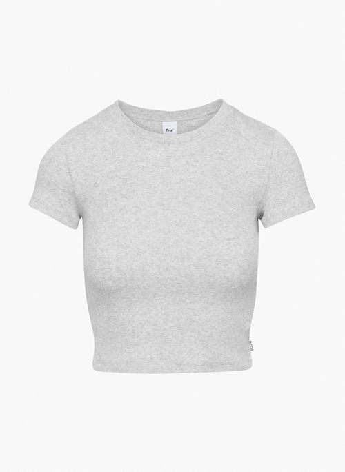 HOMESTRETCH™ BABY CREW WAIST T-SHIRT - Ribbed cotton crewneck t-shirt