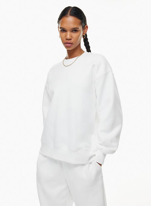 Cozy Fleece Boyfriend Crew Sweatshirt | Aritzia CA