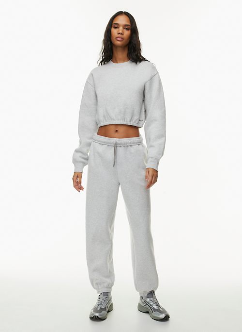 grey crew neck women's