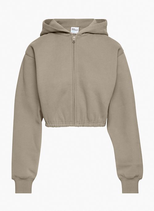 COZY FLEECE PERFECT CINCH ZIP HOODIE - Zip-up fleece hoodie with cinched waist
