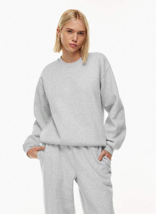 Tna Women's Cozy Fleece Boyfriend Boxy ½ Zip Sweatshirt in Black Size 2XS