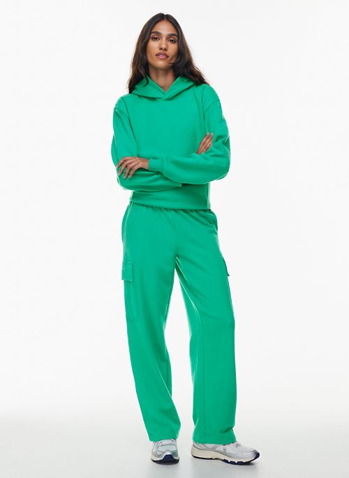 Green Sweat Matching Womens Fashion Tracksuit Set Back With Letter