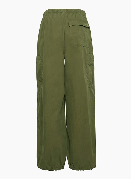 Puffie - Low-Rise Embroidery Wide Leg Cargo Pants