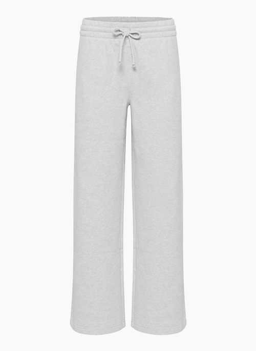 COZY FLEECE BOYFRIEND WIDER SWEATPANT - Mid-rise ultra-wide fleece sweatpants