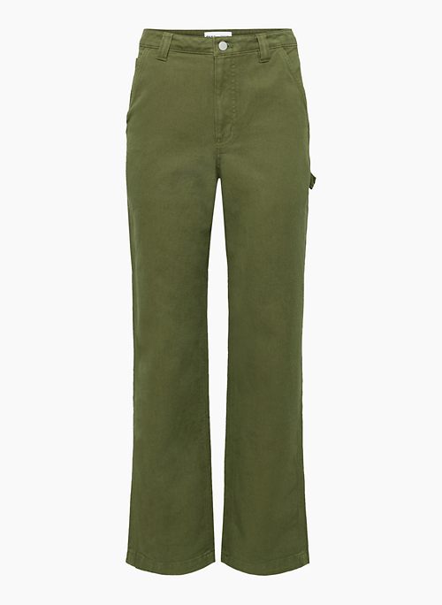 GREENWICH PANT - High-waisted carpenter twill pants