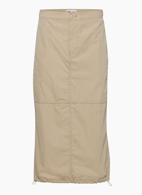 ARSENAL SKIRT - Mid-rise relaxed-fit parachute skirt