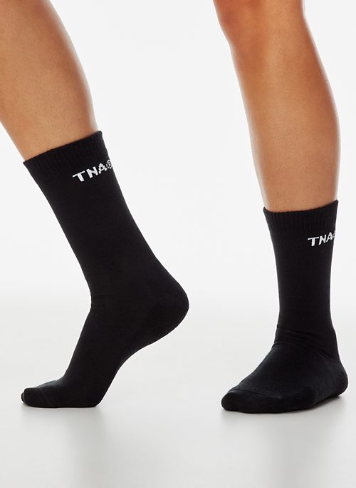 Tna Base Grip No-Show Socks 3-Pack in White/Black Size XS/Small | Cotton/Nylon/Polyester