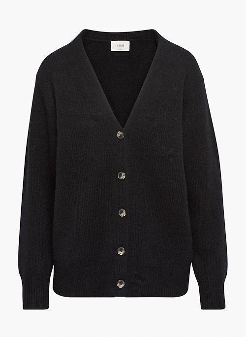LUXE CASHMERE PARCO SWEATER - Relaxed V-neck cashmere cardigan