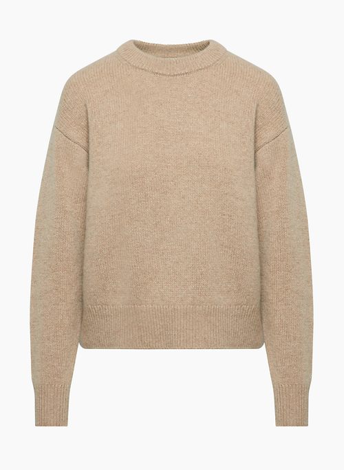 LUXE CASHMERE MARIA SWEATER - Relaxed cashmere crewneck sweater
