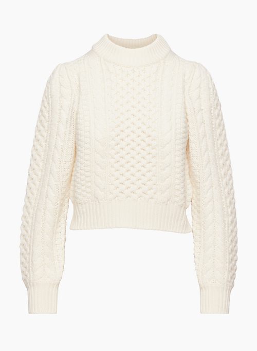 OLIVETTA SWEATER - Merino wool cable-knit sweater