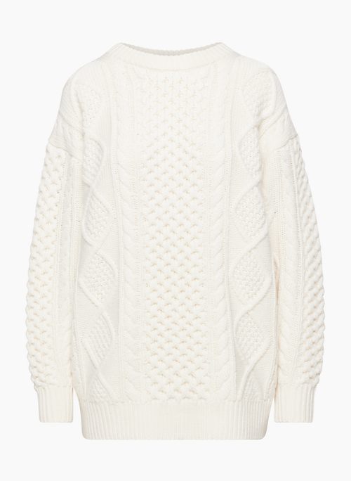 ROSEMARY SWEATER - Cable-knit merino wool sweater