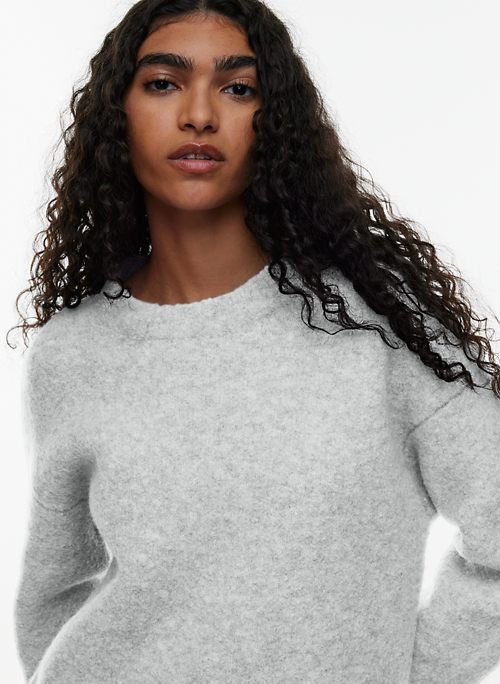 Women's Crewneck Sweater Dark Grey