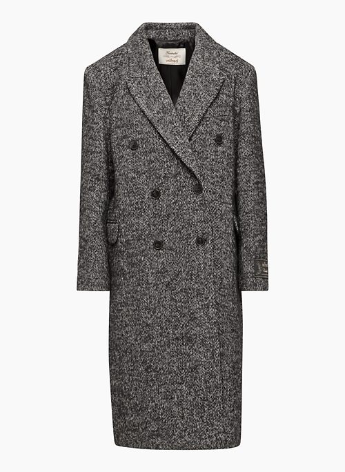 SYMPHONY COAT - Double-breasted Italian recycled wool coat