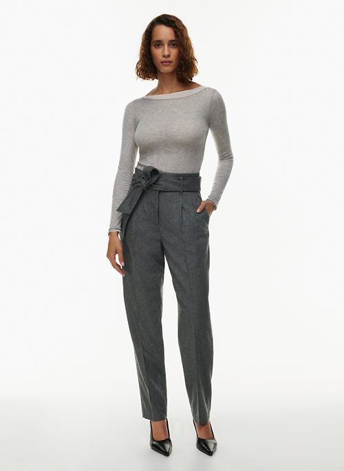 100% Pure Cashmere Daily Ritual Women's Striped Pants Cozy Knit Cashmere  Pants, Grey, Large : : Clothing, Shoes & Accessories
