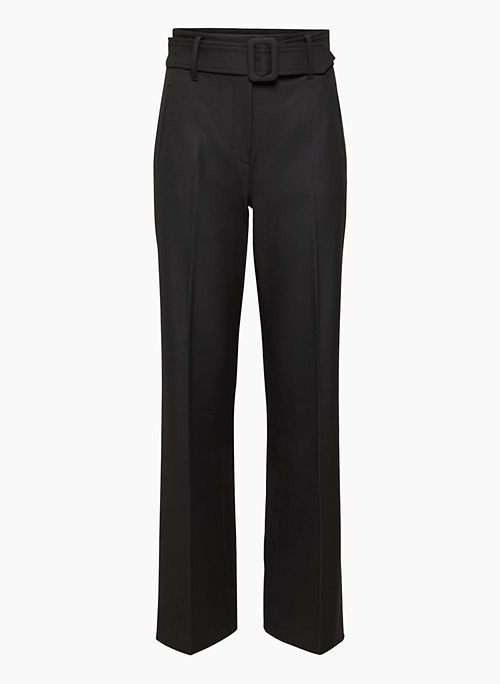 BARTOLA PANT - Woven super high-waisted belted pants