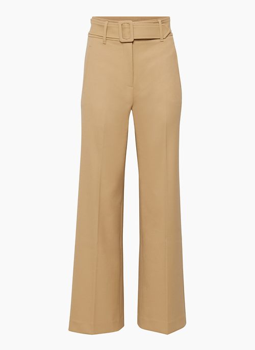BARTOLA PANT - Super high-waisted belted woven pants