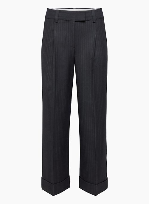 Buy Studio Amelia Black Contour Cropped Pants in Twill for Women