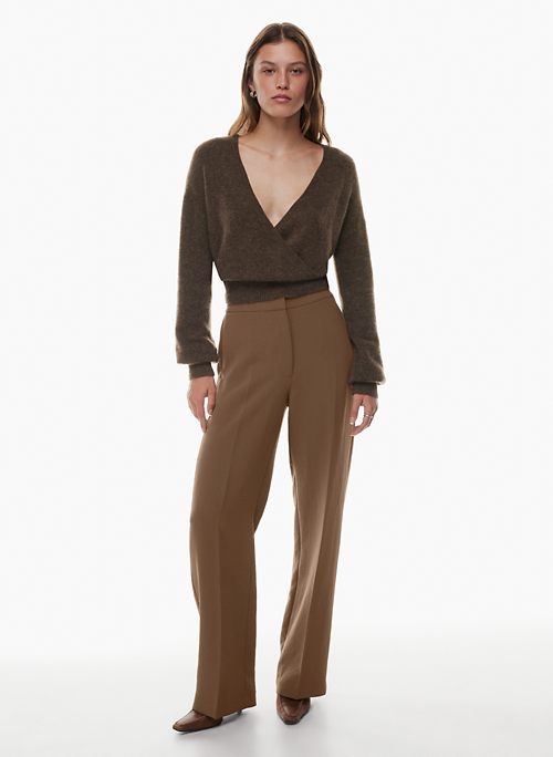 Brown Wide-leg Pants for Women